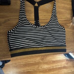 Mono B Black and White Activewear Top